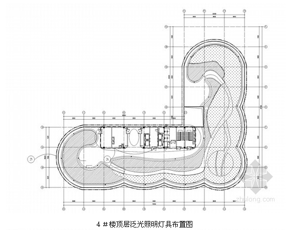 泛光照明灯具平面布置图