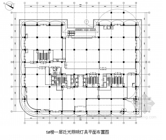 泛光照明灯具平面布置图