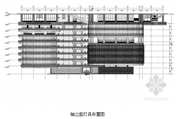 轴立面灯具布置图